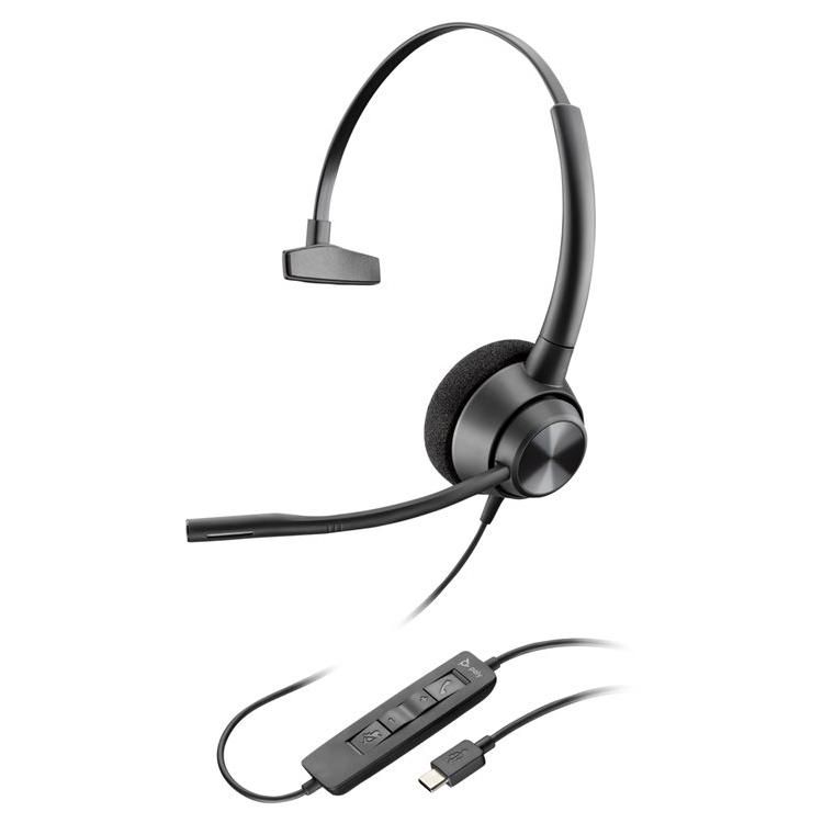POLY Micro casque EncorePro 310 monaural USB C TAA Neuf - vue 3