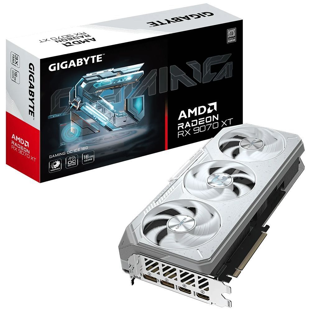 Gigabyte GV R907XGAMINGOCICE 16GD Gaming OC ICE 16G Radeon RX 9070 XT GDDR6 PCI Express