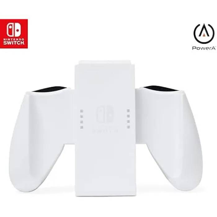 Manette de jeu - POWERA - Joy-Con Comfort Grip - Ergonomique - Blanc - Compatible Nintendo Switch