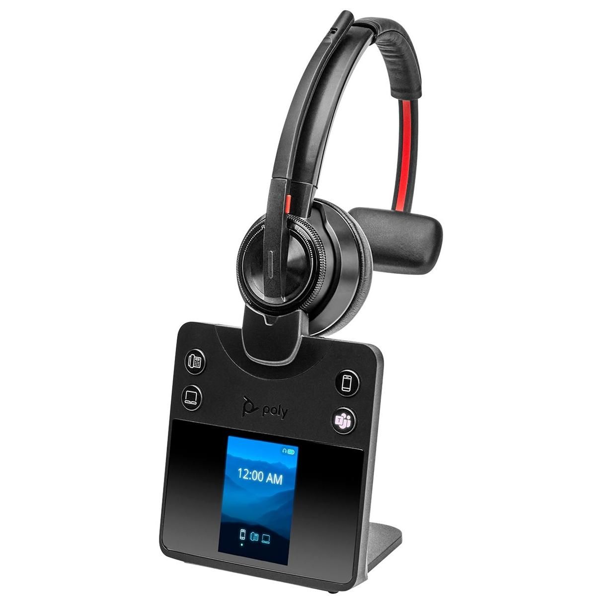 Poly Savi 8410 Office Savi 8400 series micro casque sur oreille DECT / Bluetooth sans fil Certifié pour Microsoft Teams - vue 2