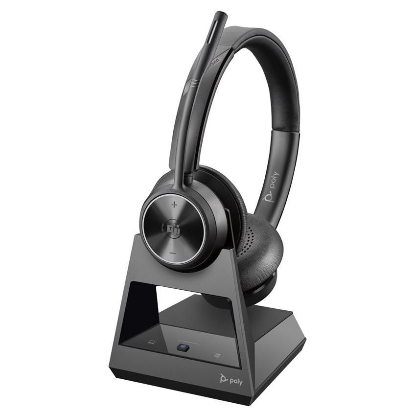 HP Poly Savi 7320 Office - Savi 7300 series - micro-casque - sur-oreille - DECT - sans fil - noir
