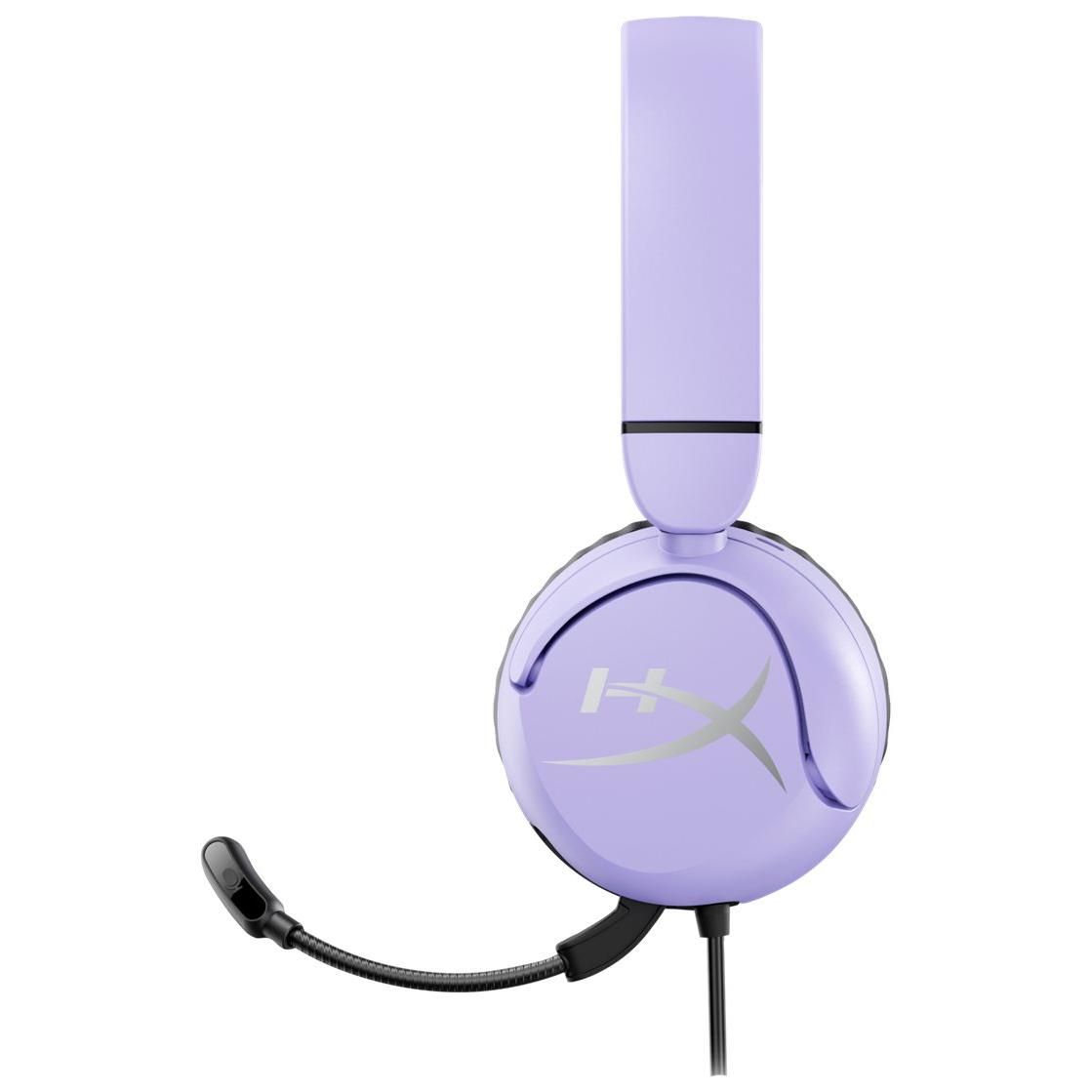 HyperX Cloud Mini - Micro-casque - sur-oreille - filaire - Suppresseur de bruit actif - jack 3,5mm - mauve HyperX Cloud Mini - Micro-casque - sur-oreille - filaire - Suppresseur de bruit actif - jack 3,5mm - mauve