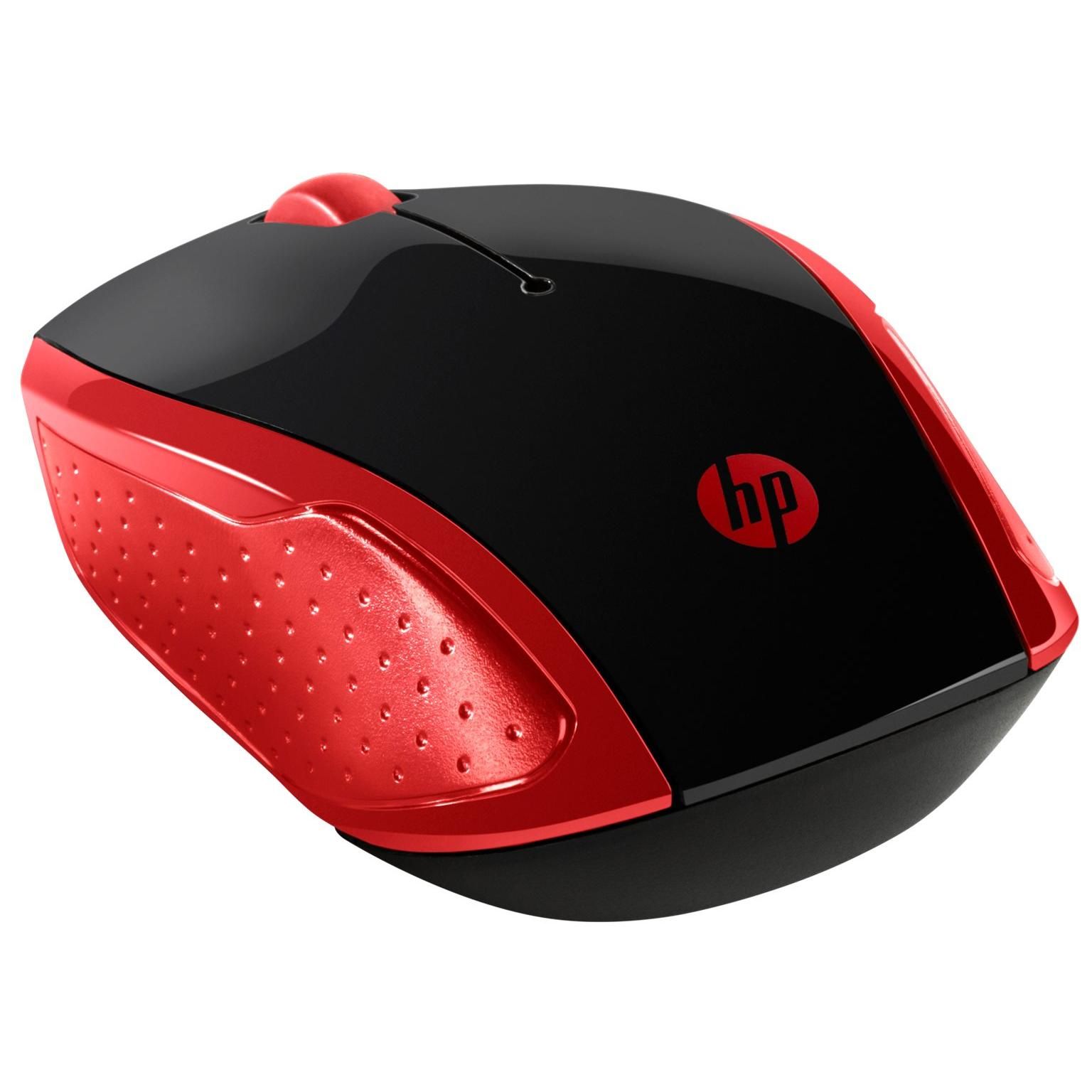 HP 200 - Souris - droitiers et gauchers - optique - sans fil - 2.4 GHz - récepteur sans fil USB - rouge - pour Pavilion 24, 27, 590, 595, TP01 HP 200 - Souris - droitiers et gauchers - optique - sans fil - 2.4 GHz - récepteur sans fil USB - rouge - pour Pavilion 24, 27, 590, 595, TP01