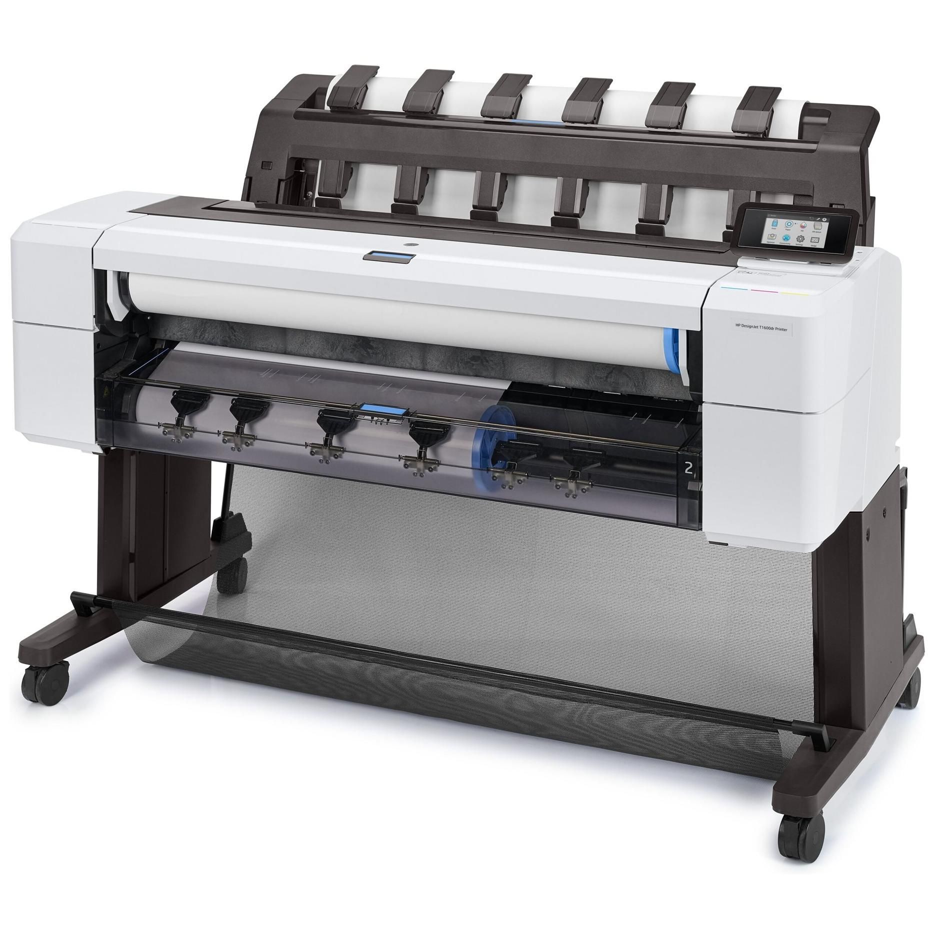 HP DesignJet T1600dr PostScript - 36 imprimante grand format - couleur - jet d'encre - Rouleau (91,4 cm x 91,4 m), 914 x 1219 mm - 2 400 x 1 200 ppp - jusqu'à 0.32 min/page (mono) / jusqu'à 0.32...
