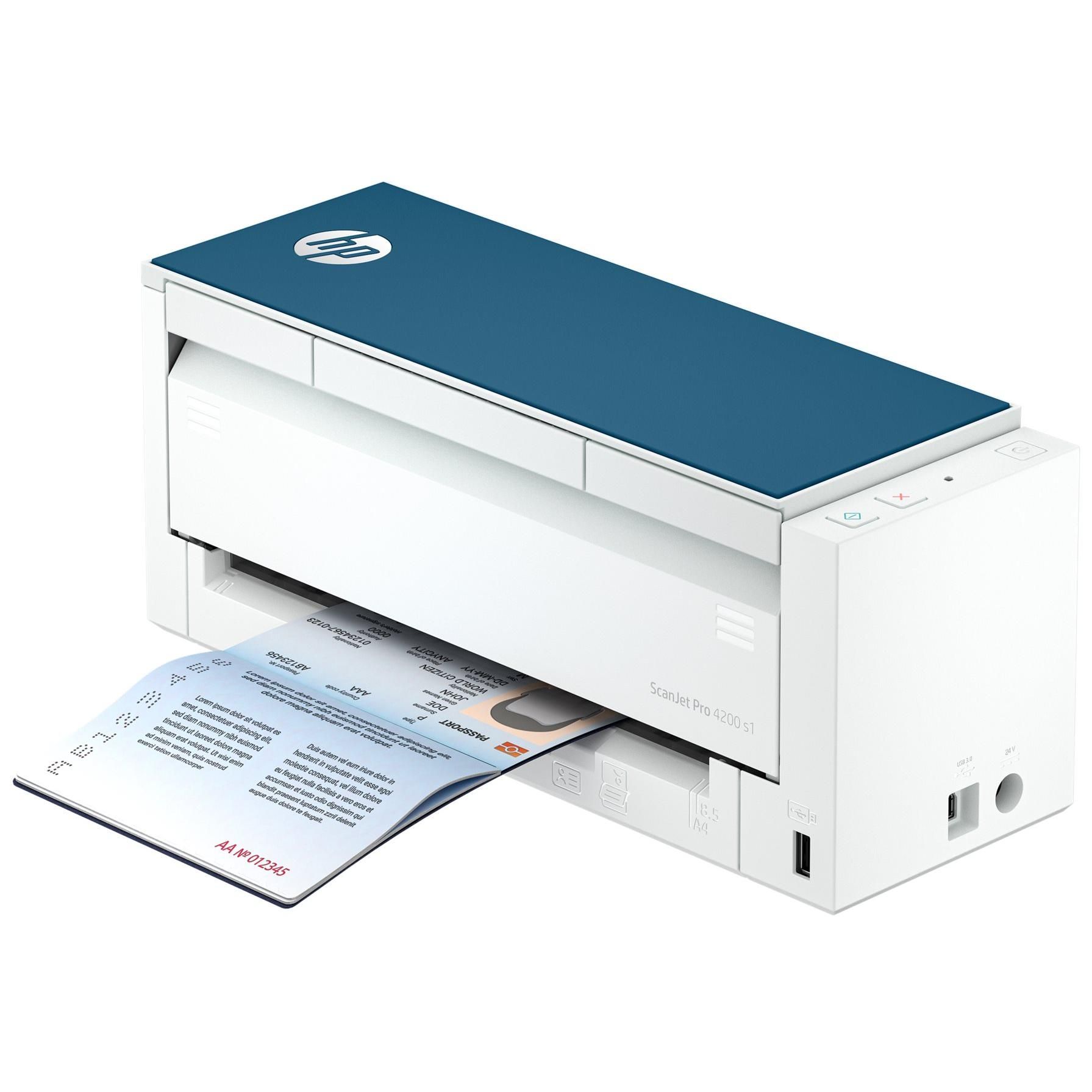 HP Scanjet Pro 4200 s1 Scanner de documents Recto verso 216 x 5842 mm 1200 dpi x 1200 dpi jusqu'à 40 ppm mono / jusqu'à 40 ppm couleur Chargeur automatique de documents 50...