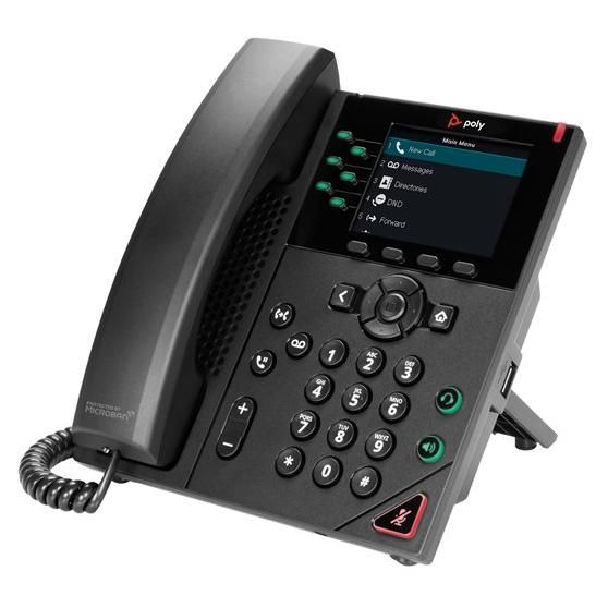 POLY Téléphone IP VVX 350 à 6 lignes et compatible PoE Neuf - vue 5
