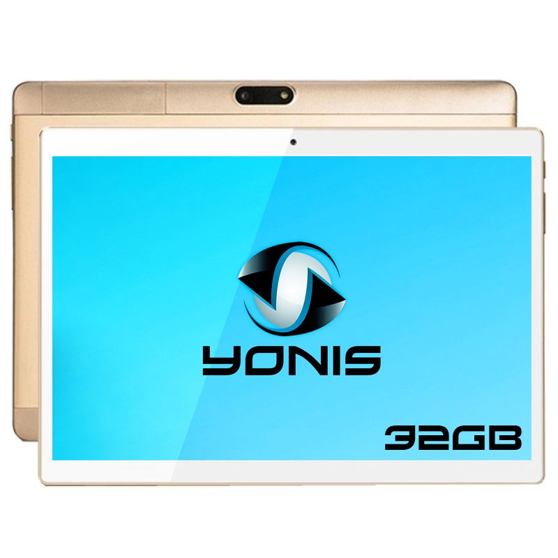 Tablette Android 10 Pouces 4G 7.0 Octa Core 2Go Ram Bluetooth GPS Or + SD YONIS