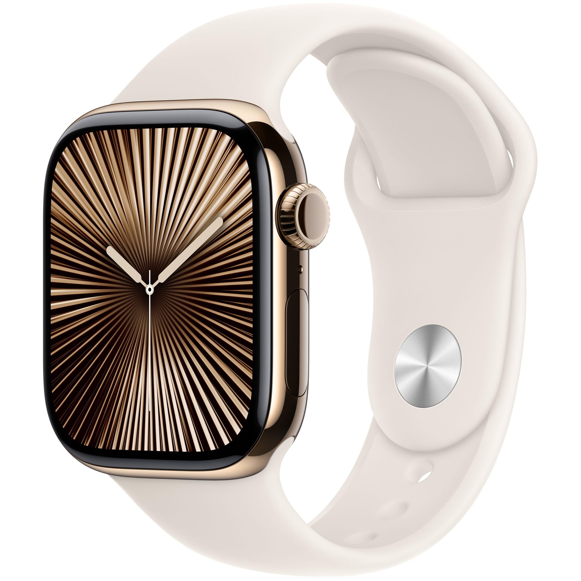 Apple Watch Series 10 OLED 42 mm Numérique 374 x 446 pixels Écran tactile 4G Or Wifi GPS (satellite)