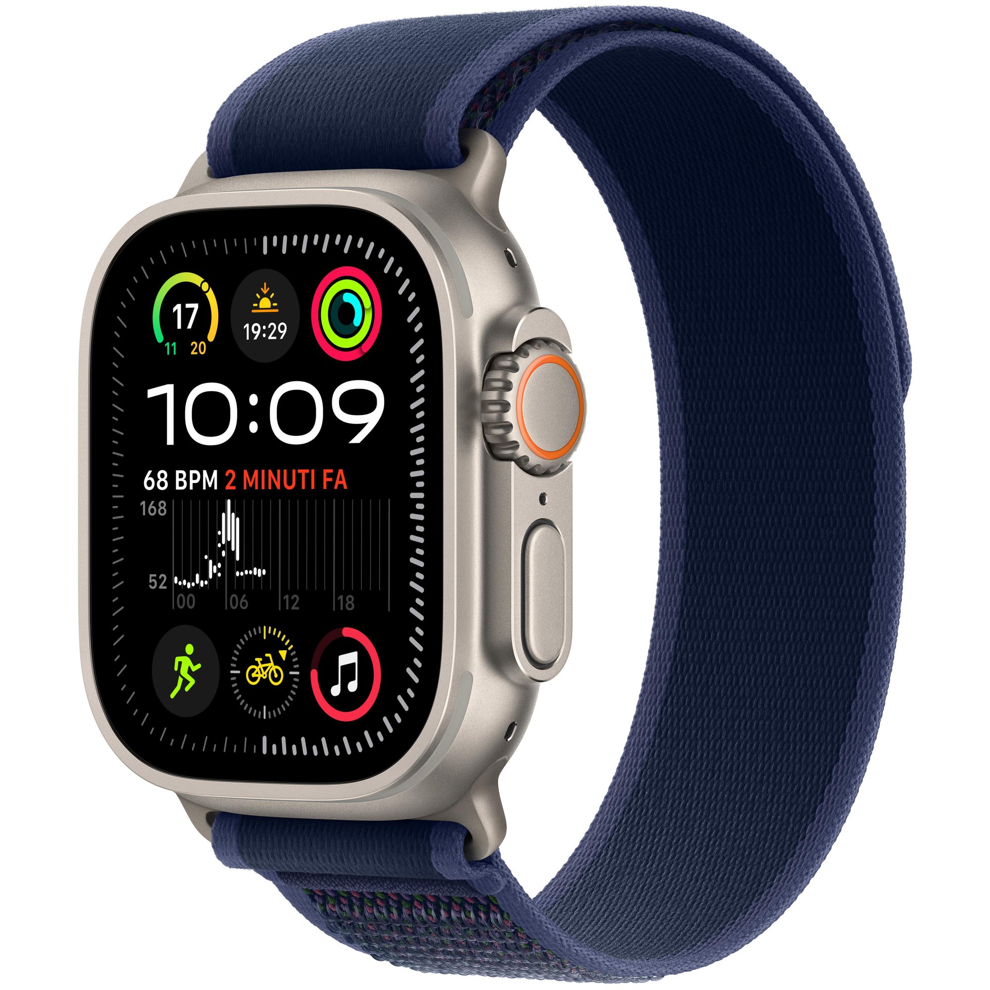 Apple Watch Ultra 2 OLED 49 mm Numérique 410 x 502 pixels Écran tactile 4G Titane GPS (satellite)