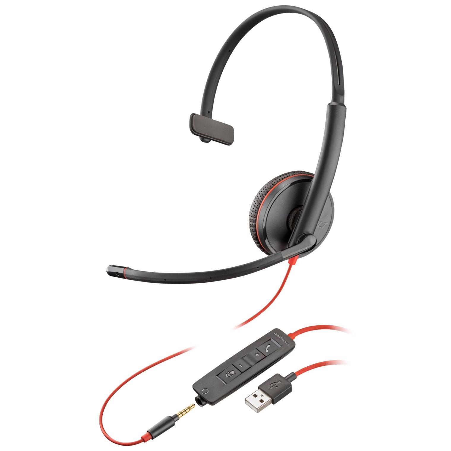 HP Poly Blackwire 3215 - Blackwire 3200 Series - micro-casque - sur-oreille - filaire - USB-A, jack 3,5mm - noir - Certifié Skype, certifié Cisco Jabber, Certifié Avaya HP Poly Blackwire 3215 - Blackwire 3200 Series - micro-casque - sur-oreille - filaire - USB-A, jack 3,5mm - noir - Certifié Skype, certifié Cisco Jabber, Certifié Avaya