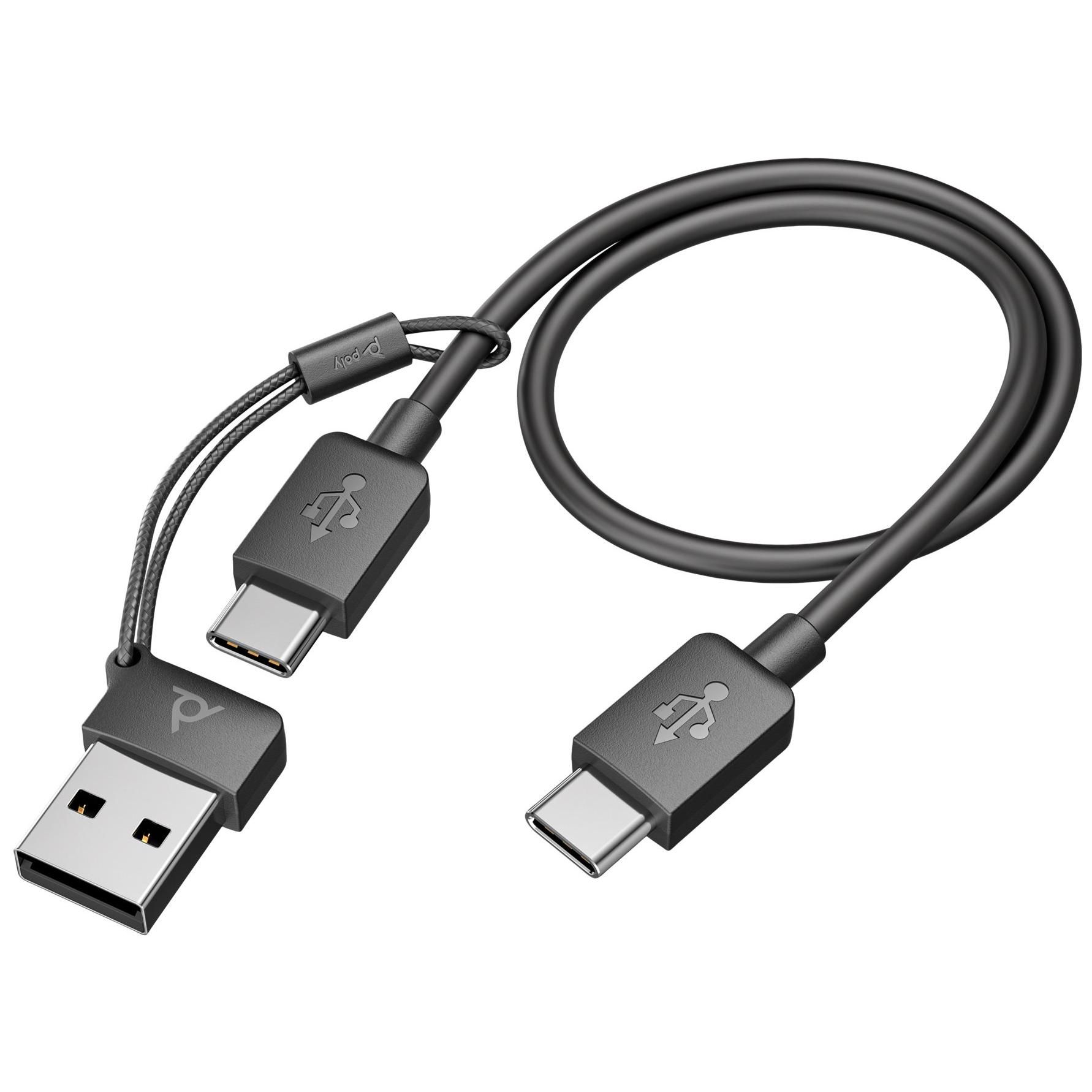 POLY Micro casque Voyager Focus 2 UC + câble USB A vers USB C + base de chargement Neuf - vue 7