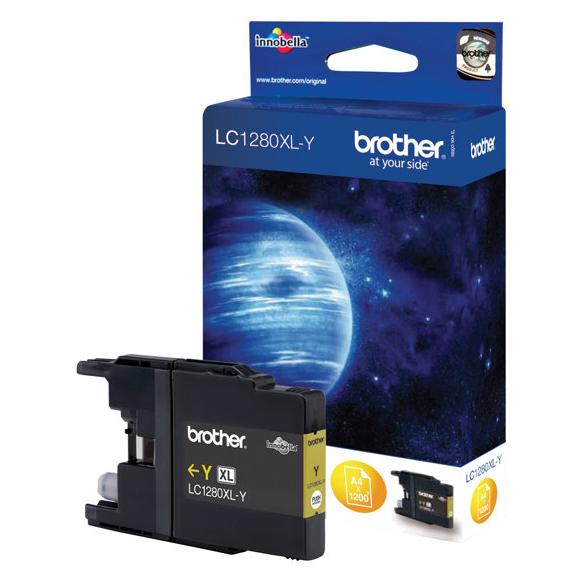 Brother LC1280XL Y Cartouche d'encre Jaune - vue 2