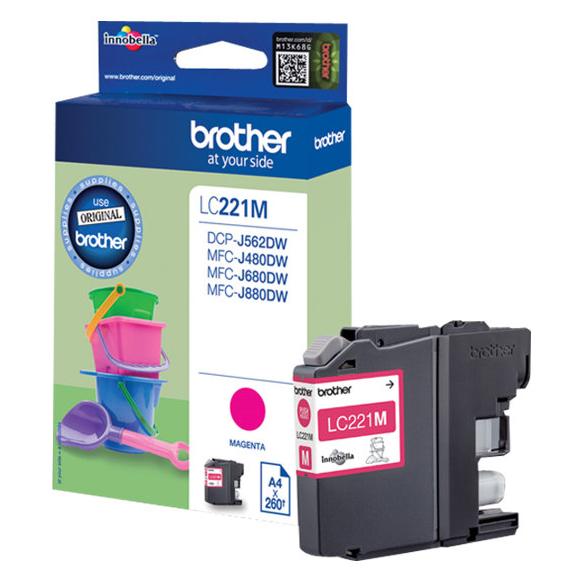 Brother LC221M - Magenta - original - cartouche d'encre