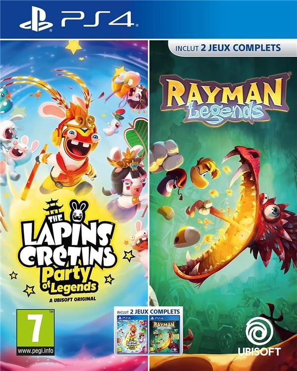 UBISOFT Lapins Crétins + Rayman Legends PS4 - vue 3