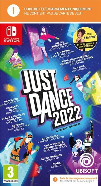 JUST DANCE 2022 CODE IN BOX SWITCH CODE DE TELECHARGEMENT DANS LA BOITE - vue 8