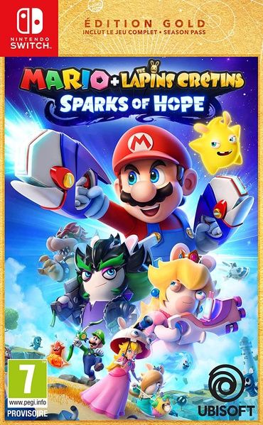MARIO THE LAPINS CRÉTINS SPARKS OF HOPE GOLD SWITCH - vue 4