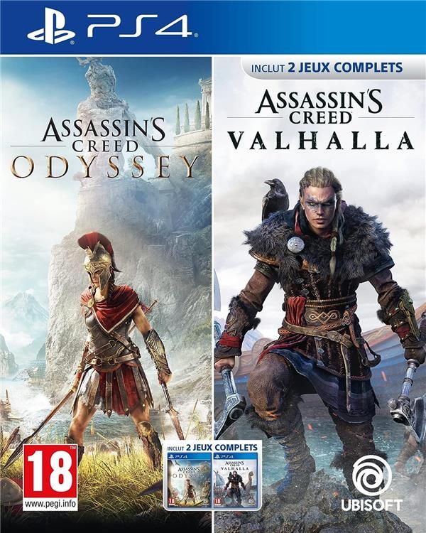 Compilation Assassin’ Creed Odyssey + Assassin' Creed Valhalla PS4 - vue 2