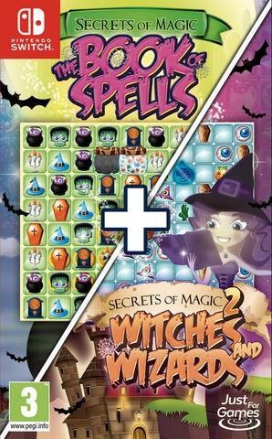 Secrets Of Magic : The Book Of Spells + Secrets Of Magic : Witches And Wizards 2 Switch