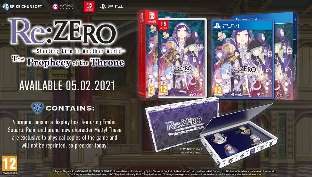 Re: Zero : The Prophecy Of The Throne Badge Edition Ps4 - vue 5