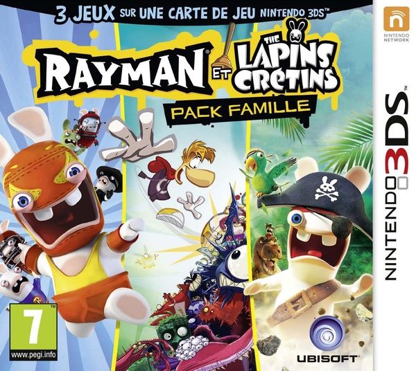 Jeu 3DS Rayman et les lapins crétins Pack famille - vue 5