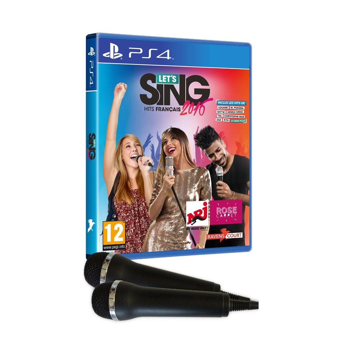 Let' Sing 2016 Hits Français + 2 Microphones Ps4