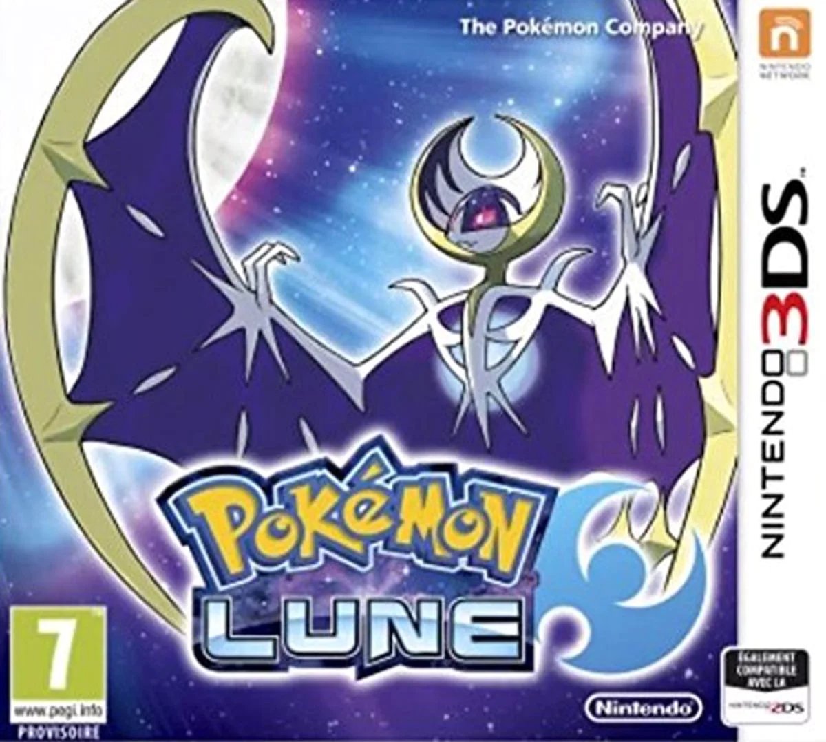 Nintendo Pokémon Lune Standard Allemand Anglais Chinois simplifié Coréen Espagnol Français Italien Japonais Nintendo 3DS