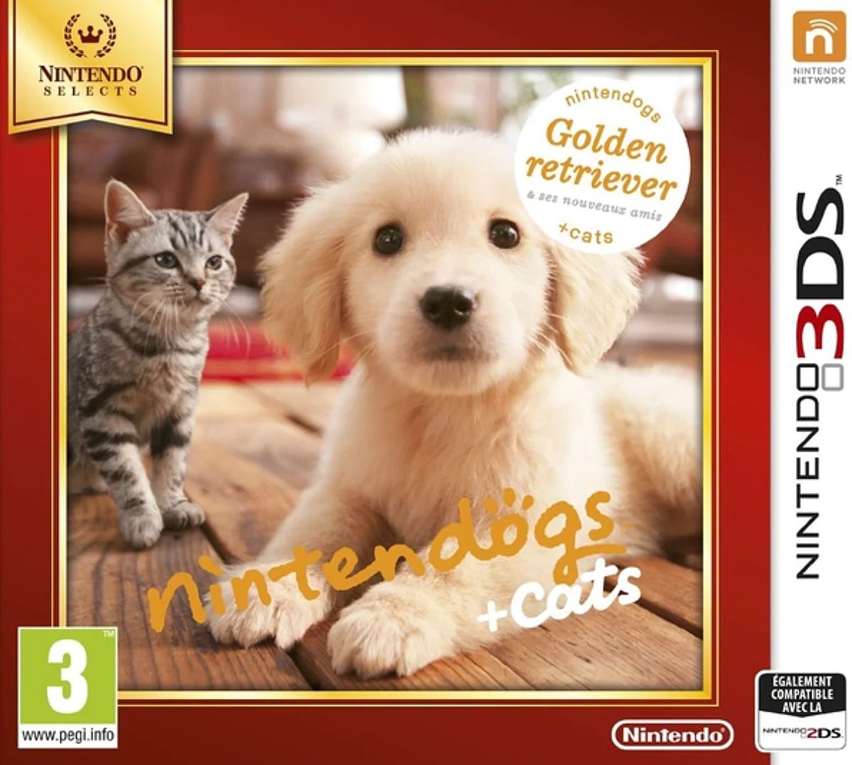 Nintendogs & Cats Golden Retriver & Ses Nouveaux Amis 3ds