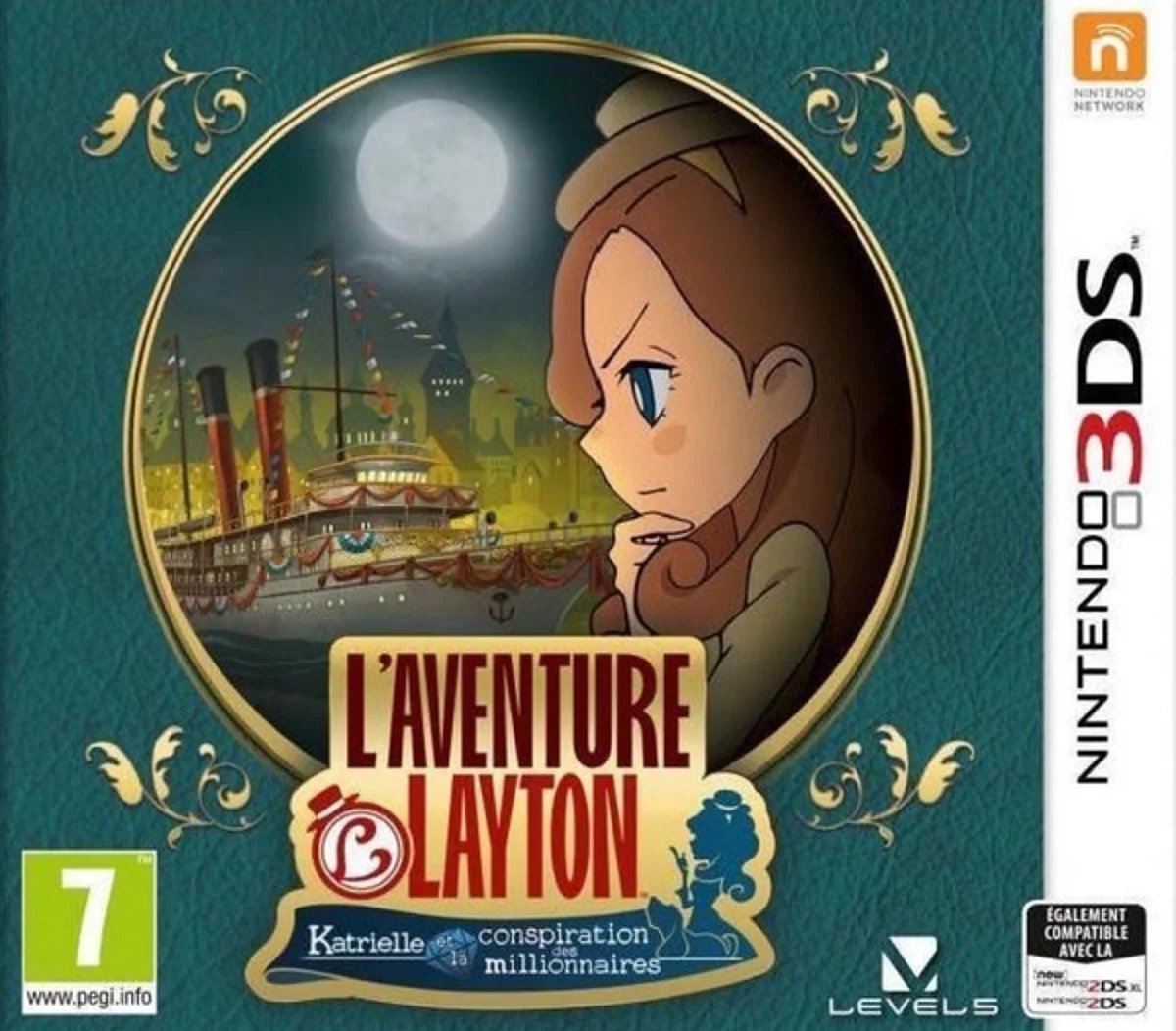 'Aventure Layton : Katrielle et la conspiration des millionnaires Jeu 3DS - vue 2