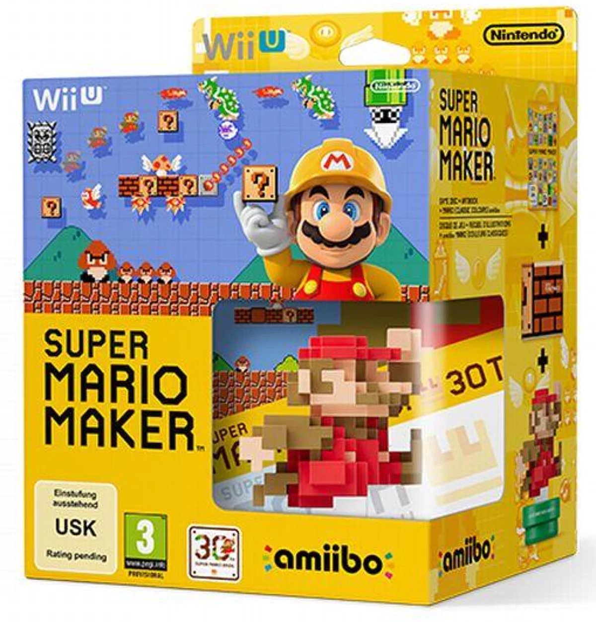 Pack Super Mario Maker & Figurine Amiibo Super Mario Bros Édition Limitée Wii U