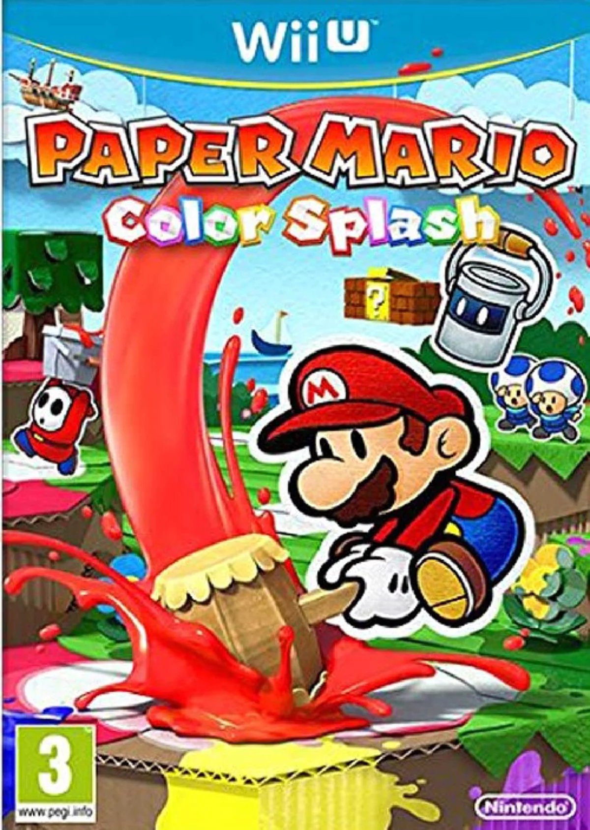 Paper Mario Color Splash Jeu Wii U