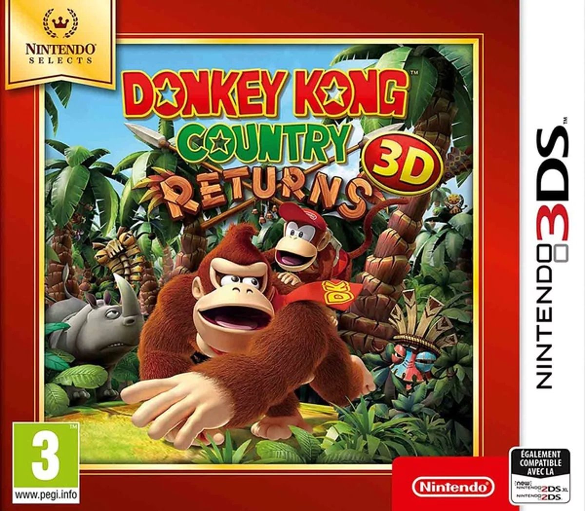 Nintendo Donkey Kong Country Returns 3DS - vue 2