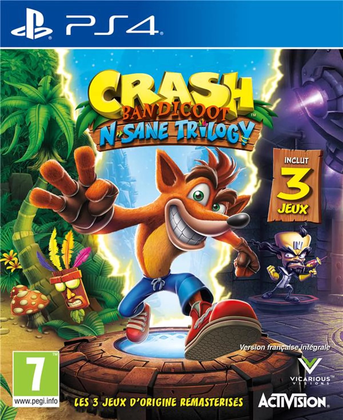 Jeu vidéo Activision Crash Bandicoot N. Sane Trilogy PS4 1 joueur Edition Standard - vue 7