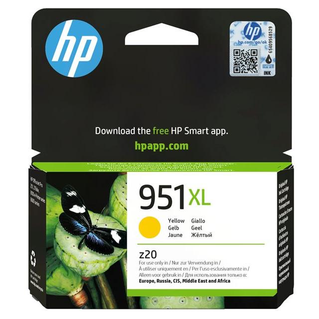 HP 951XL Cartouche d'Encre Jaune Grande Capacité Authentique