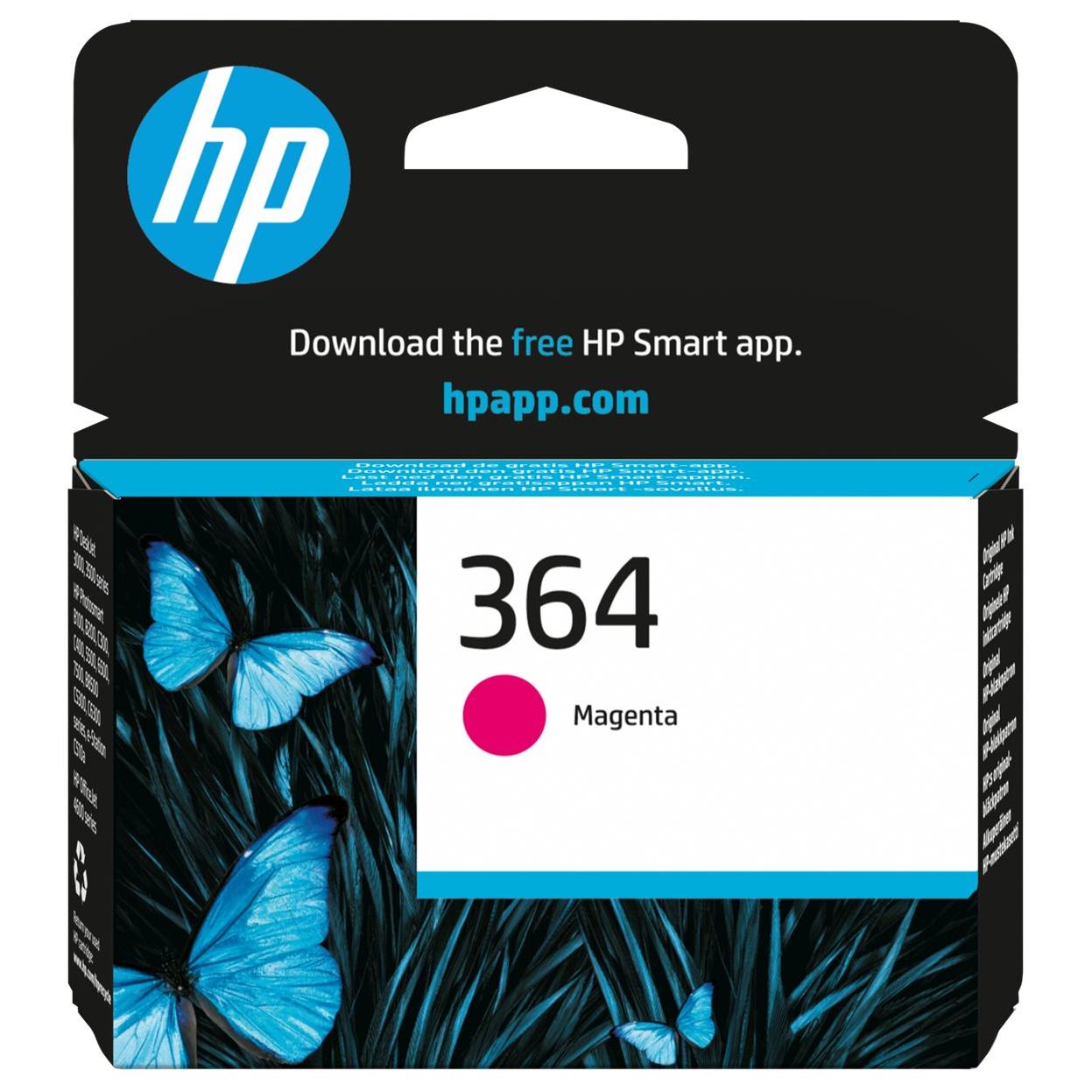 HP 364 (CB319EE) - Cartouche magenta 300 pages - pour Deskjet 35XX; Photosmart 55XX, 6520, 65XX B211, 7510 C311, 7520, B010, B109, eStation C510