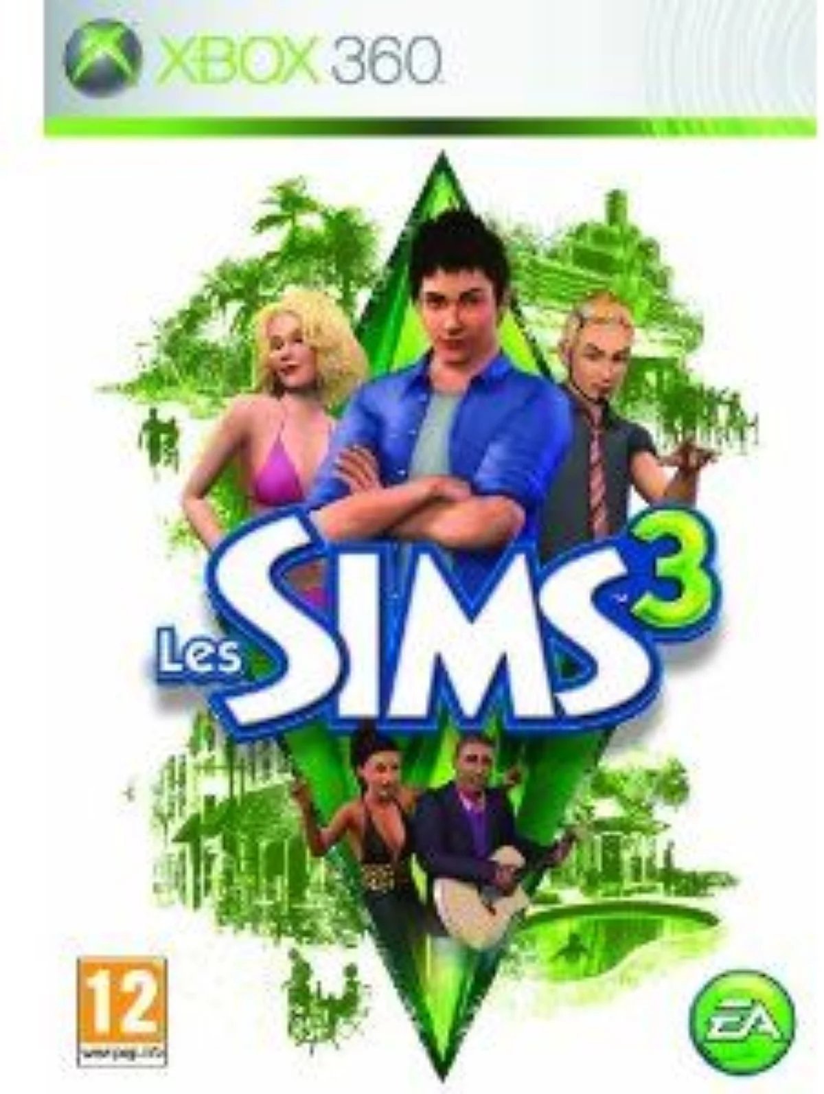 Les Sims 3 EA Electronic Arts Xbox 360 Simulation DVD Créez des millions de personnalités - vue 2
