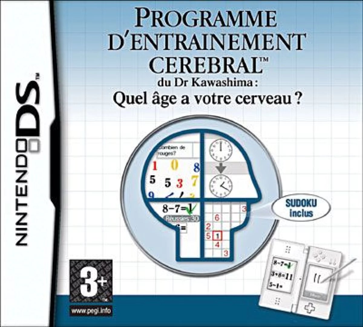 Brain Age : Programme D'entraînement Cérébral Du Professeur Kawashima : Quel Âge A Votre Cerveau ? Nintendo Ds - vue 5