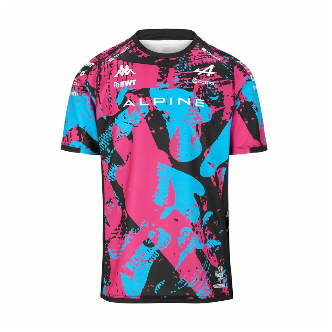 T shirt Kappa Maillot Kombat Silverstone BWT Alpine F1 Team 2024 EU