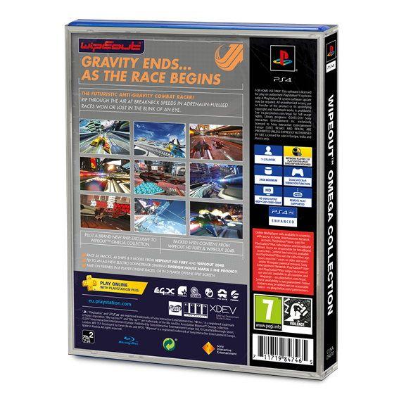 Wipeout : Omega Collection Edition Limitée Fourreau En Carton Boitier Classique Psone + 4 Thèmes Ps4