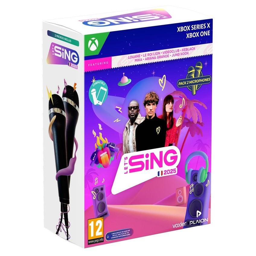 Let's Sing 2025 + 2 microphones Xbox Serie S/X