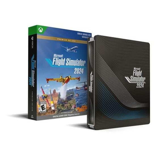 Flight Simulator 2024 (Code in a Box) Edition Premium Deluxe SteelBook Xbox Serie S/X