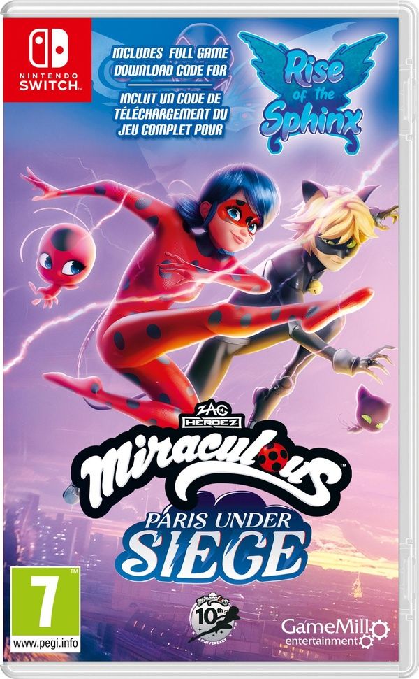 Miraculous 1&2 pack Rise of the Sphinx CIAB + Paris Under Siege Nintendo Switch Neuf - vue 6