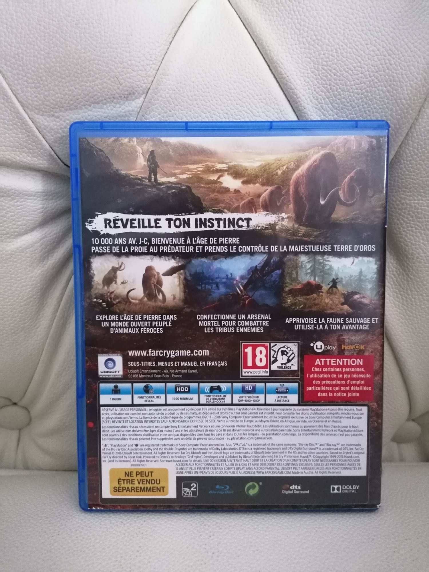 Sony Playstation 4 Ps4 Spiel Far Cry Primal .E Usk 16 - vue 2