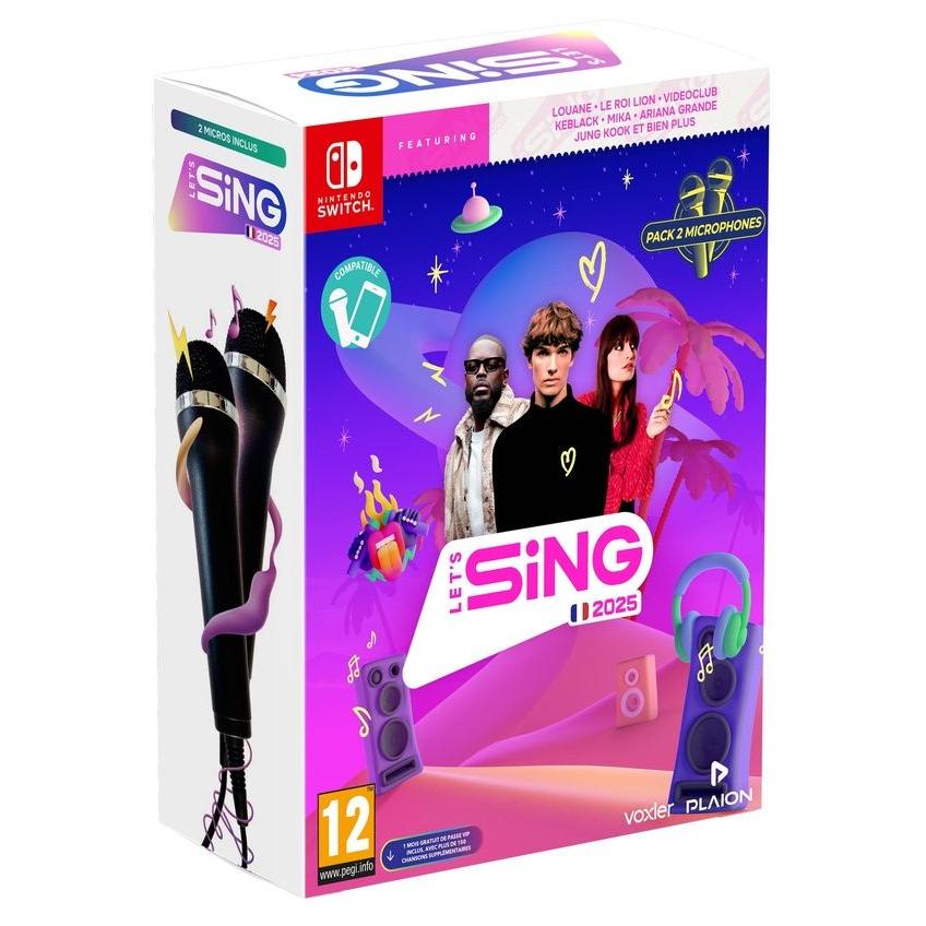 Let' Sing 2025 + 2 Micros Nintendo Switch Nintendo - vue 4