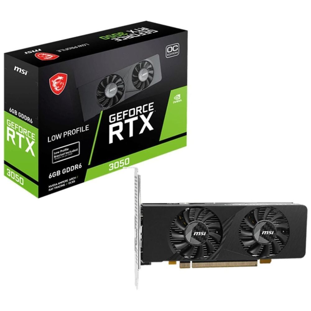 MSI RTX 3050 LP E 6G OC GeForce RTX 3050 6.0 GB GDDR6 PCI Express