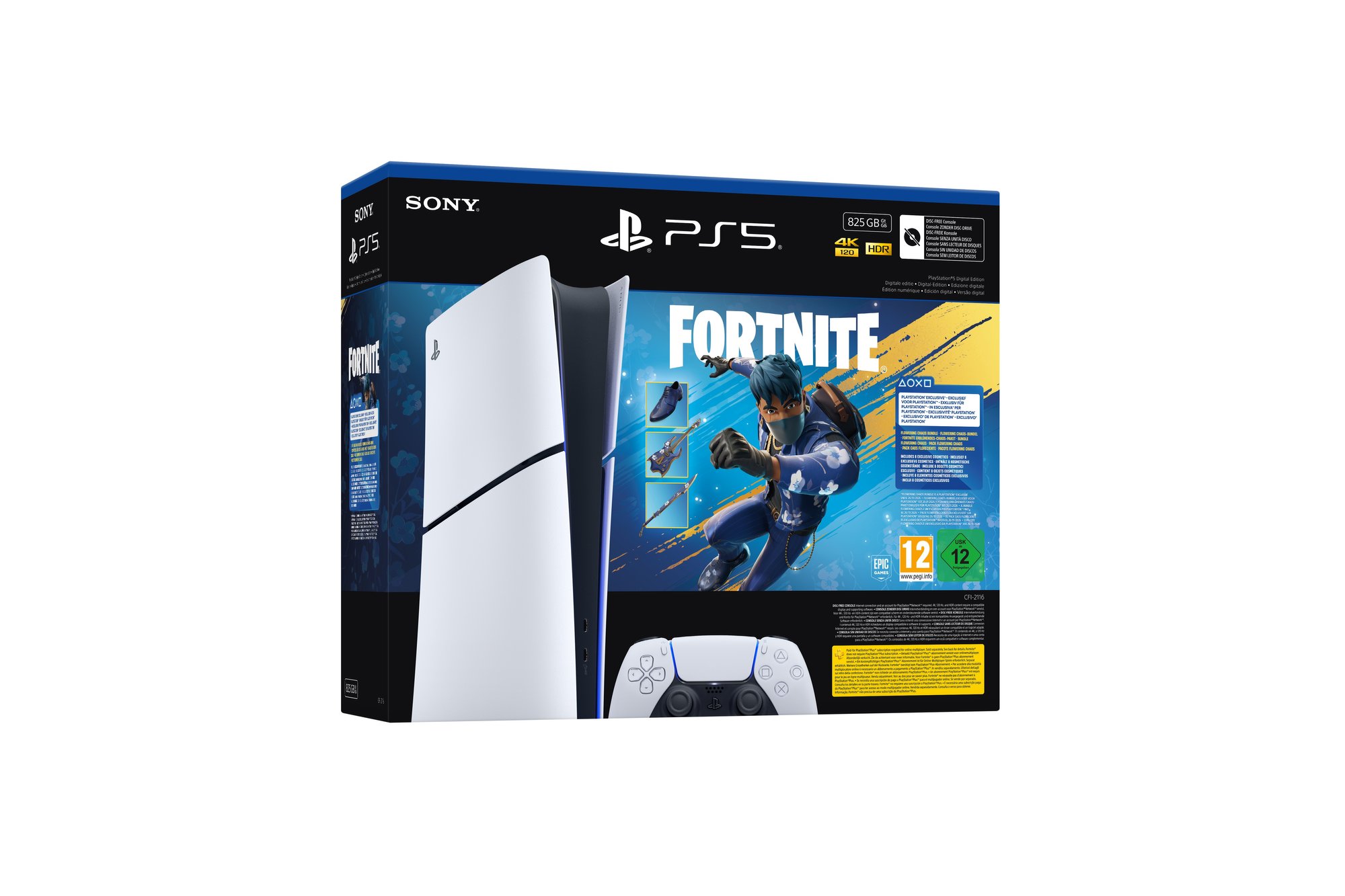 Pack Console PlayStation 5 - Edition numérique - Fortnite Flowering Chaos SONY
