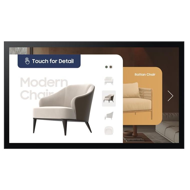 Samsung QM32C T 32 QMC T Series écran LCD rétro éclairé par LED signalétique numérique interactive avec écran tactile touches Tizen OS 1920 x 1080 ...