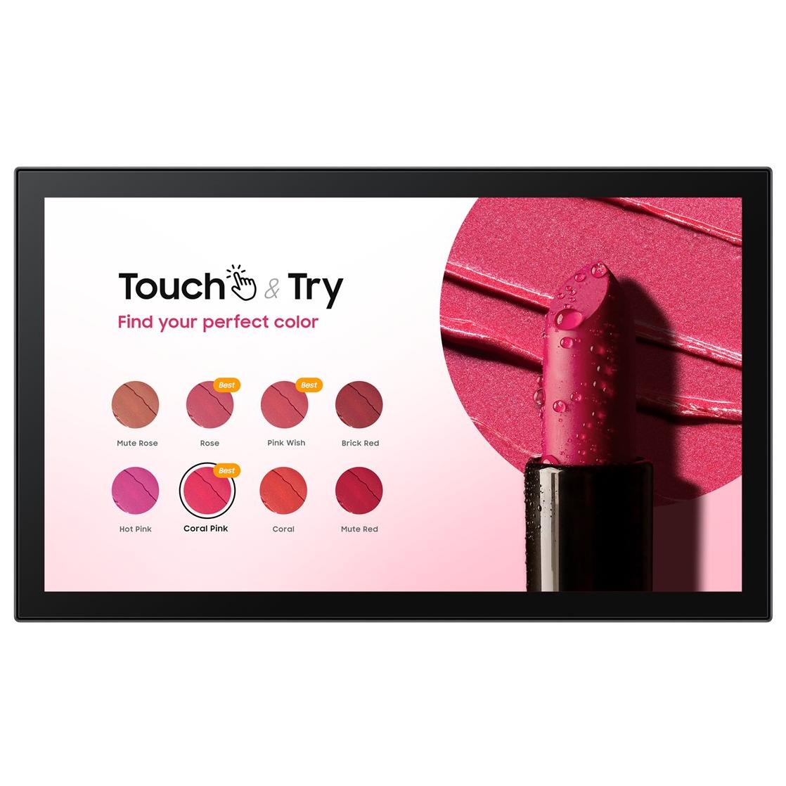 Samsung QB13C T 13 QBC T Series écran LCD rétro éclairé par LED signalétique numérique interactive avec écran tactile touches Tizen OS 1920 x 1080 ...