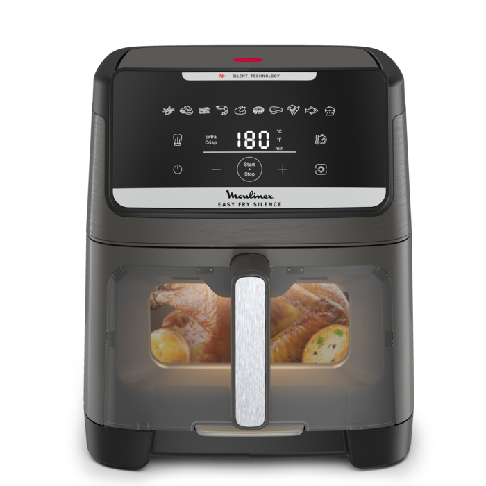 Moulinex Easy Fry Silence 7 le air fryer le plus silencieux Jusquà 8 personnes Façade amovible Fenêtre de visualisation - vue 2