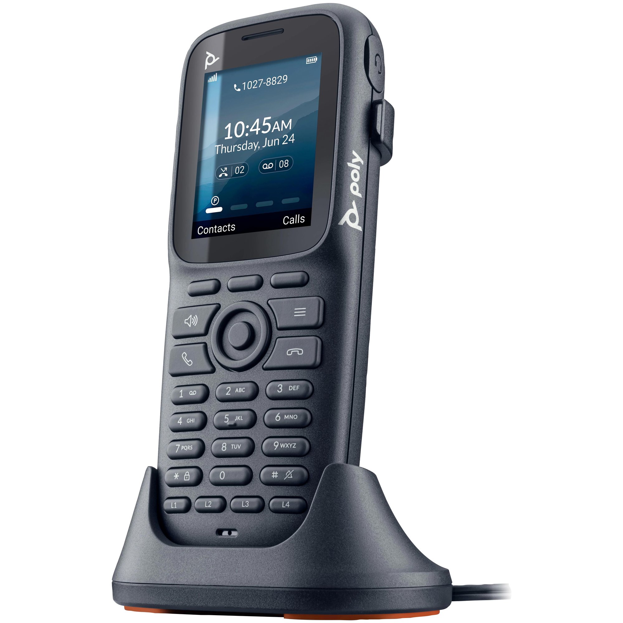 Poly Rove 20 Extension du combiné sans fil avec ID d'appelantappel en instance DECT conférence à trois capacité d'appel 10 lignes