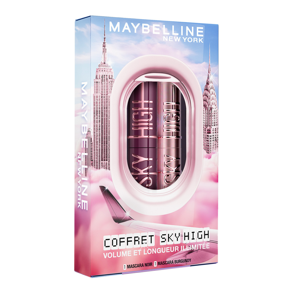 Maybelline New York Coffret 2 Mascara Volume & Longueur Sky High Teinte : Very & Burgundy Haze 7 2 ml - vue 7